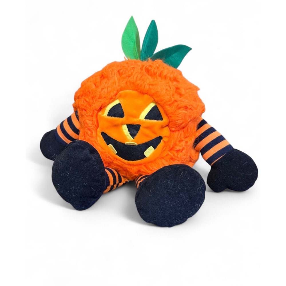 VNTG 1992 AA People Pals Pumpkin Plush Halloween Jack O Lantern Hairy Fury 90s